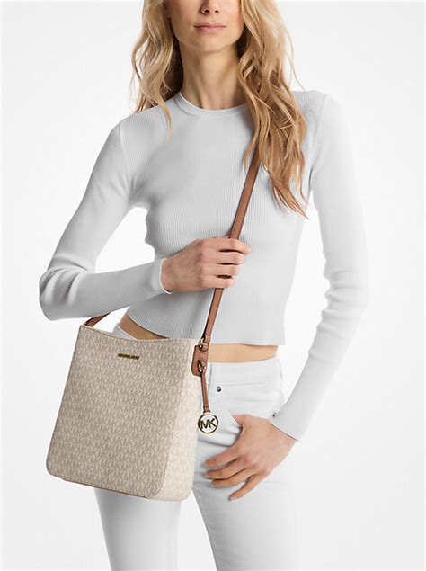 michael kors jet set large travel logo messenger bag